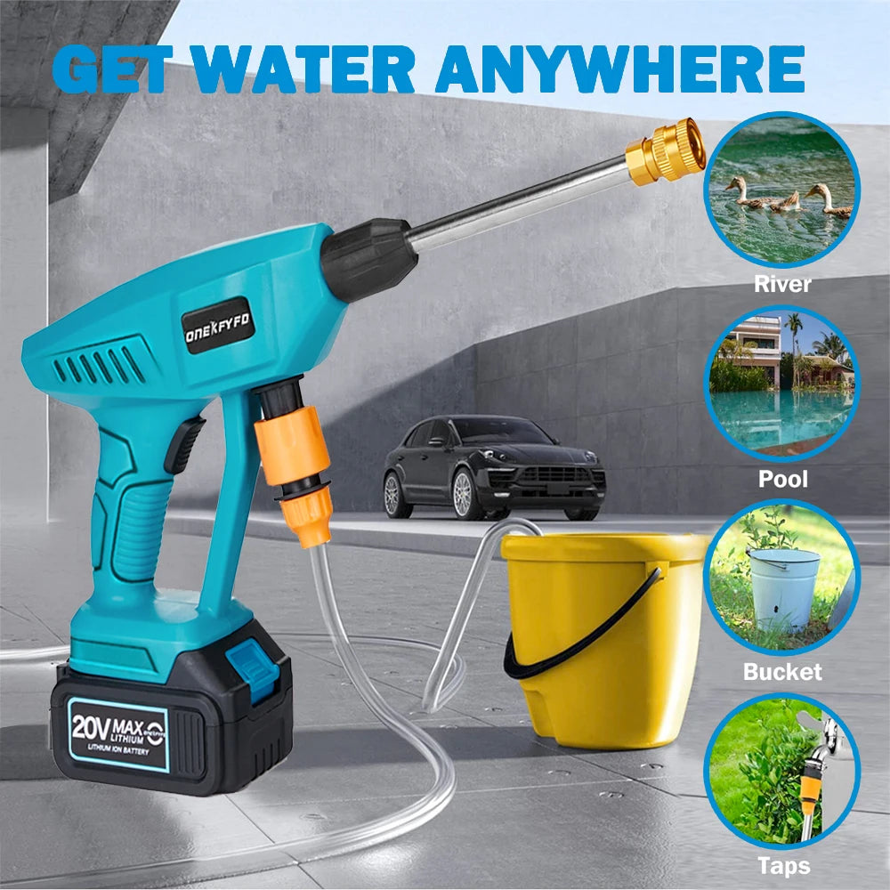 Wireless High Pressure Car Wash Water Spay Gun - ProGoldenTools™